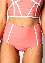 Lined Up Bottoms | Deep Coral - Kortni Jeane