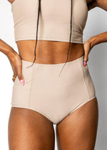 High-Waisted Bottoms | Taupe - Kortni Jeane