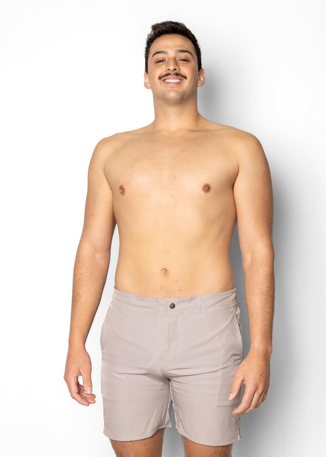 Men's Boardies | Taupe - Kortni Jeane