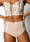 Lined Up Bottoms | Taupe - Kortni Jeane