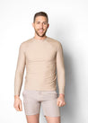 Men's Rashguard Top | Taupe - Kortni Jeane