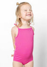 Mini Simply One-Piece | Ribbed Azalea Pink - Kortni Jeane