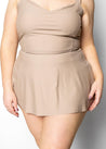 Detached Short Skirt | Taupe - Kortni Jeane