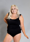 High-Waisted Swimsuit Bottom - Black