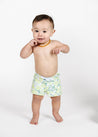 Baby Boy Swimsuit - Shorts - Green Garden