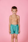 Boys Swimsuit - Shorts  - Grass Green