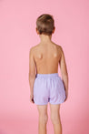 Boys Swimsuit - Shorts  - Cotton Purple