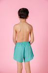 Teen Boy Swimsuit - Shorts - Grass Green