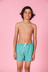 Teen Boy Swimsuit - Shorts - Grass Green