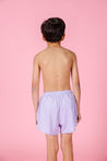 Teen Boy Swimsuit - Shorts - Cotton Purple