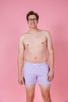 Mens Swimsuit - Shorts - Cotton Purple