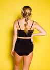 High-Waisted Swimsuit Bottom - Black