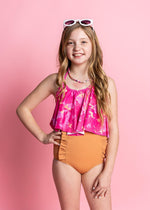 Teen Girl High-Waisted Swimsuit Bottoms - Clay