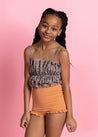 Teen Girl High-Waisted Swimsuit Bottoms - Clay