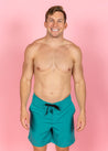 Mens Swimsuit - Trunks - Teal Waves