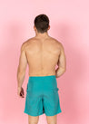 Mens Swimsuit - Trunks - Teal Waves