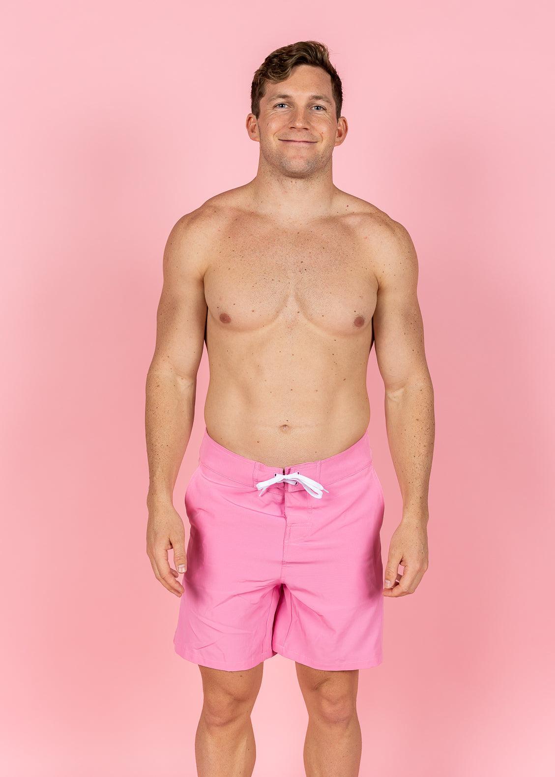 Mens Swimsuit - Trunks - Sweet Pink