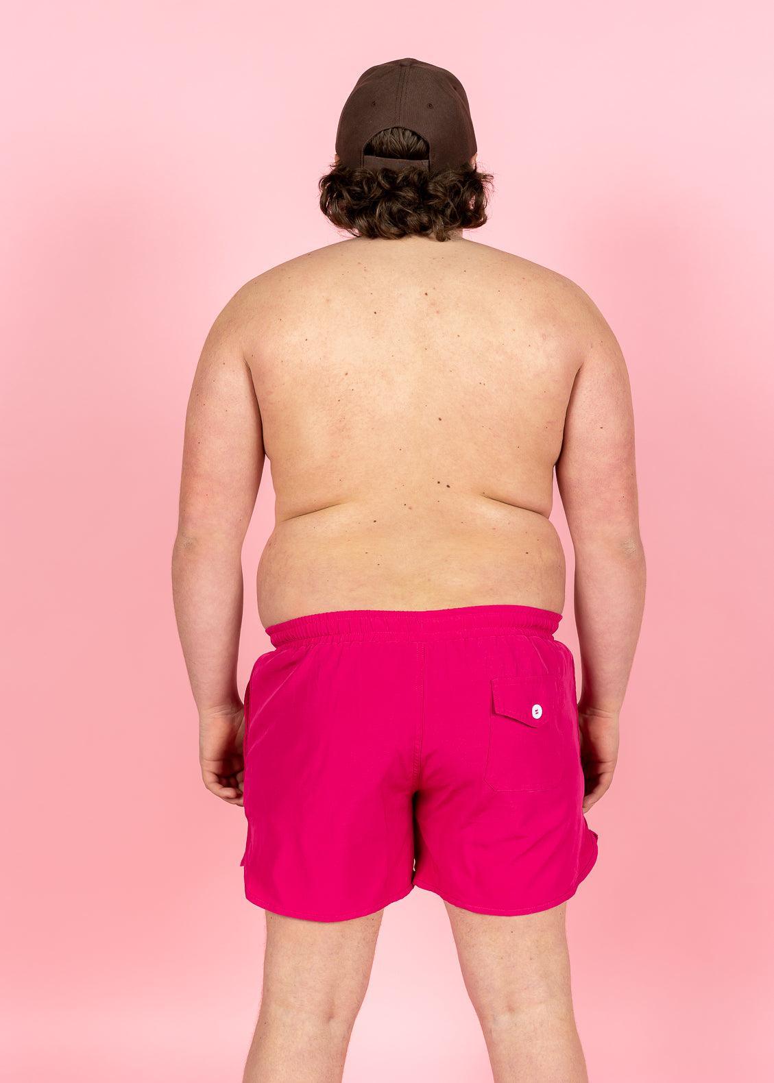 Mens Swimsuit - Shorts - Bold Fuchsia