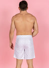 Mens Swimsuit - Trunks - Taupe Dashes
