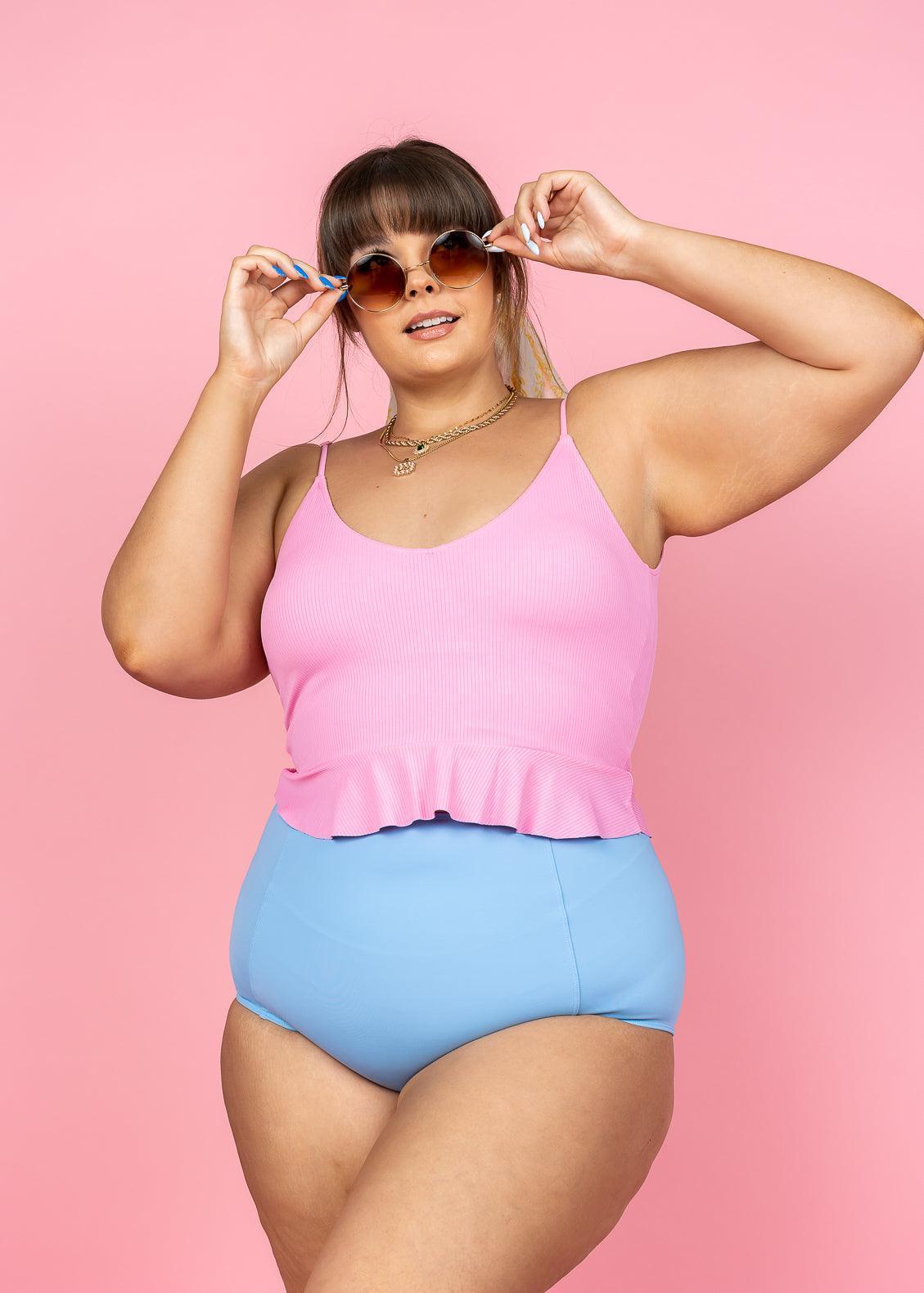 High waisted swimsuit bottoms plus size outlet