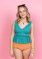 High-Waisted Swimsuit Bottom - Clay