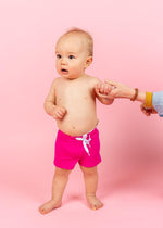Baby Boy Swimsuit - Shorts - Bold Fuchsia