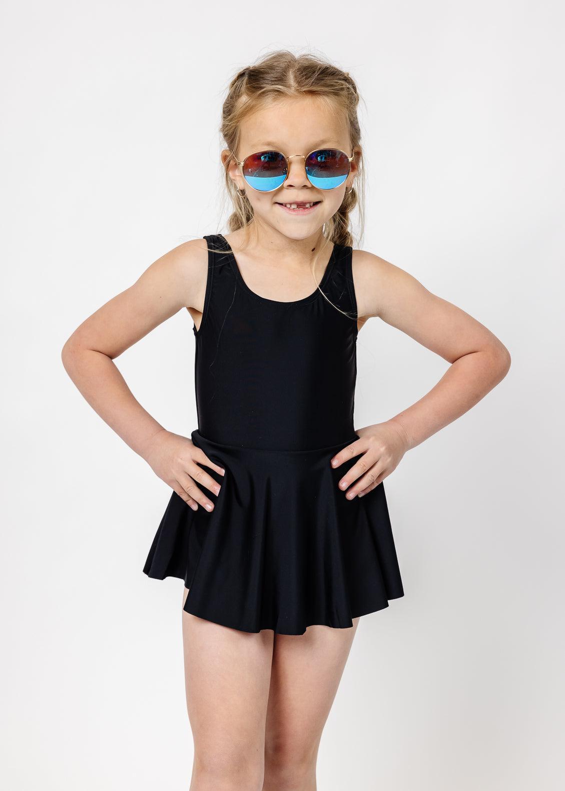 Girls One-Piece Swimsuit - Black