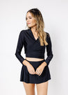 High-Waisted Swimsuit Bottom - Black
