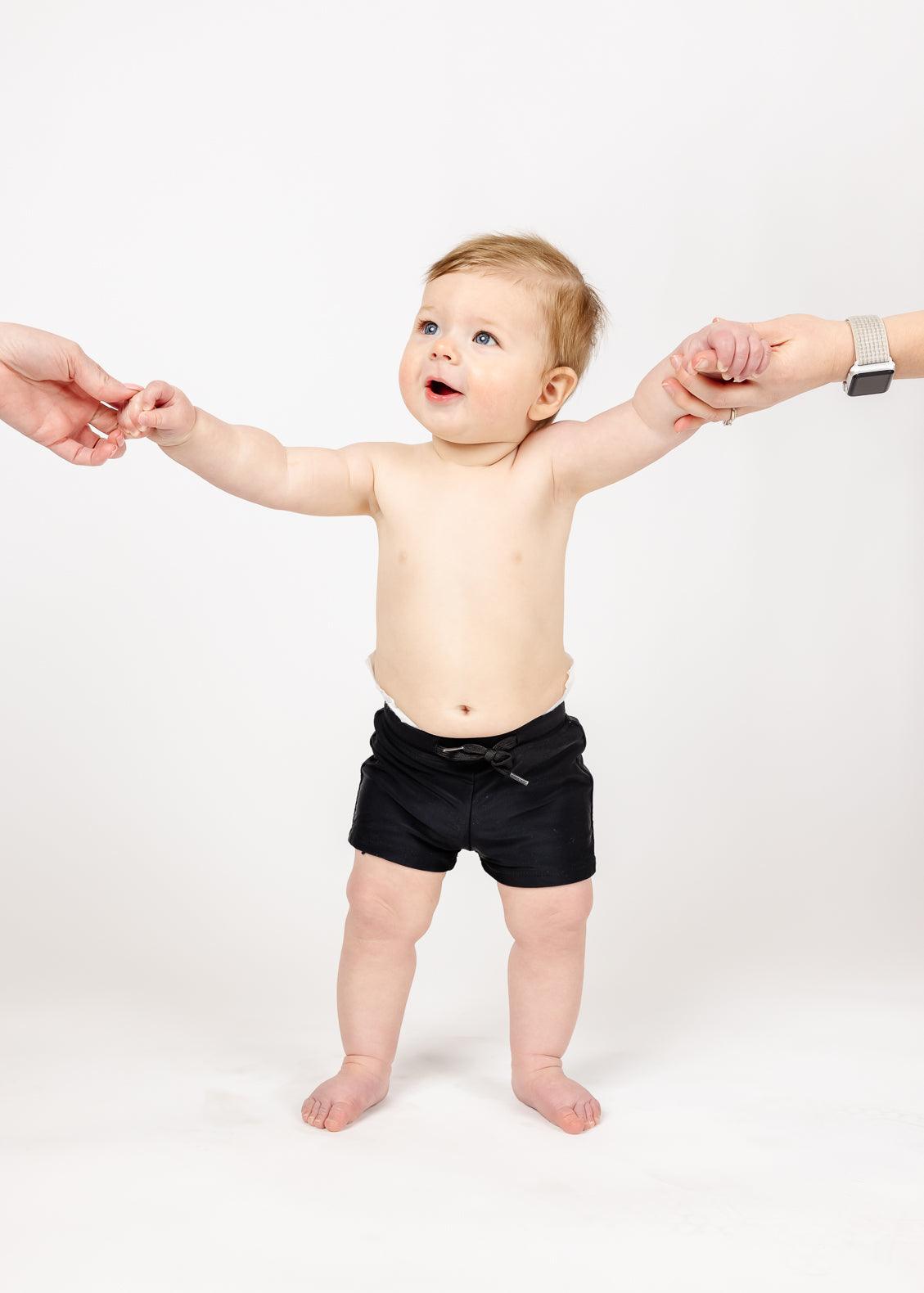 Baby Boy Swimsuit - Shorts - Black