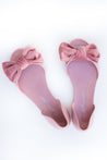 Kortni Jeane Extras - Flats - Jelly Shoes with Bow - Pink