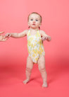 Baby Romper One-Piece | Yellow Meadow - Kortni Jeane