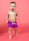 Baby Euro Shorts | Ribbed Purple - Kortni Jeane