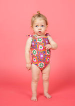 Baby Girl One-Piece Swimsuit - Psychedelic Flower