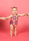 Baby Girl One-Piece Swimsuit - Psychedelic Flower