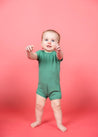 Baby Shorties Rashguard (Unisex) | Waffled Green - Kortni Jeane