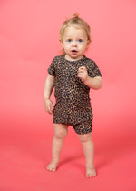 Baby Shorties Rashguard (Unisex) | Leopard - Kortni Jeane