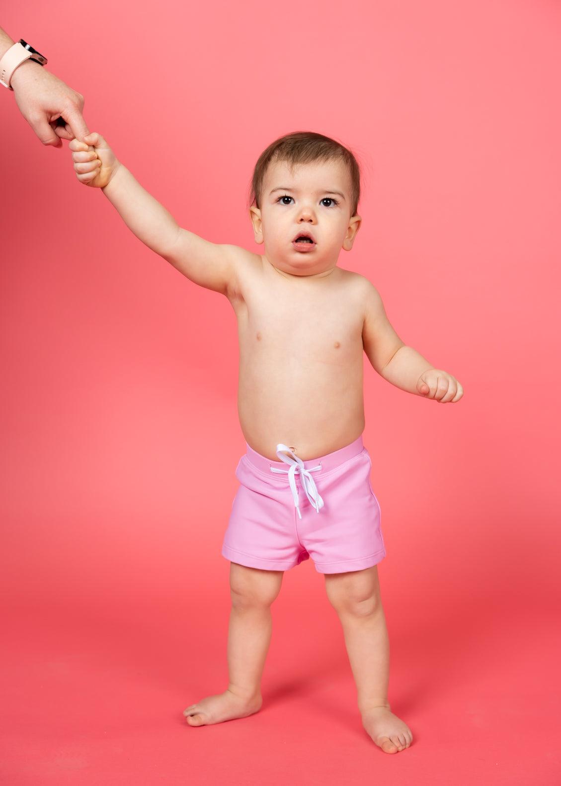 Baby Boy Swimsuit - Shorts - Ultimate Pink