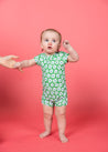 Baby Girl/Boy Swimsuit Rashguard One-Piece - Green Daisy