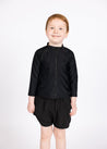 Girl/Boy Swimsuit Rashguard Top - Black