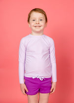 Mini Rashguard Top (Unisex) | Bright Lilac - Kortni Jeane