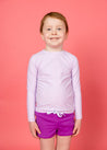 Mini Rashguard Top (Unisex) | Bright Lilac - Kortni Jeane