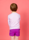 Mini Euro Shorts | Ribbed Purple - Kortni Jeane