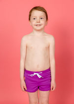 Mini Euro Shorts | Ribbed Purple - Kortni Jeane