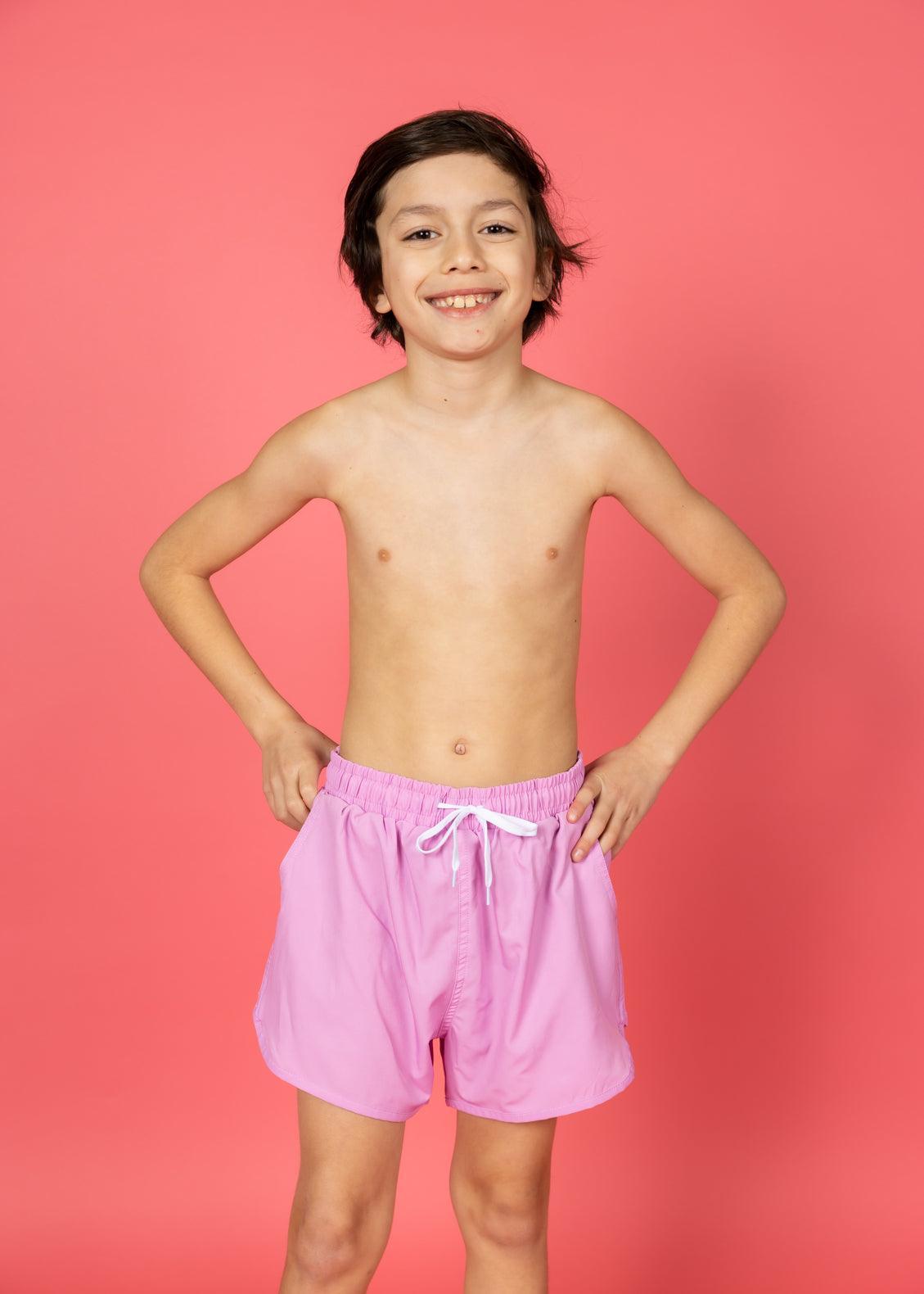 Teen Boy Swimsuit - Shorts - Ultimate Pink