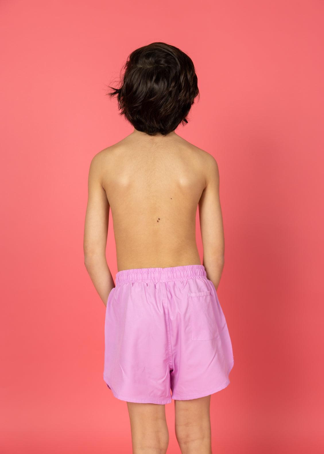 Teen Boy Swimsuit - Shorts - Ultimate Pink