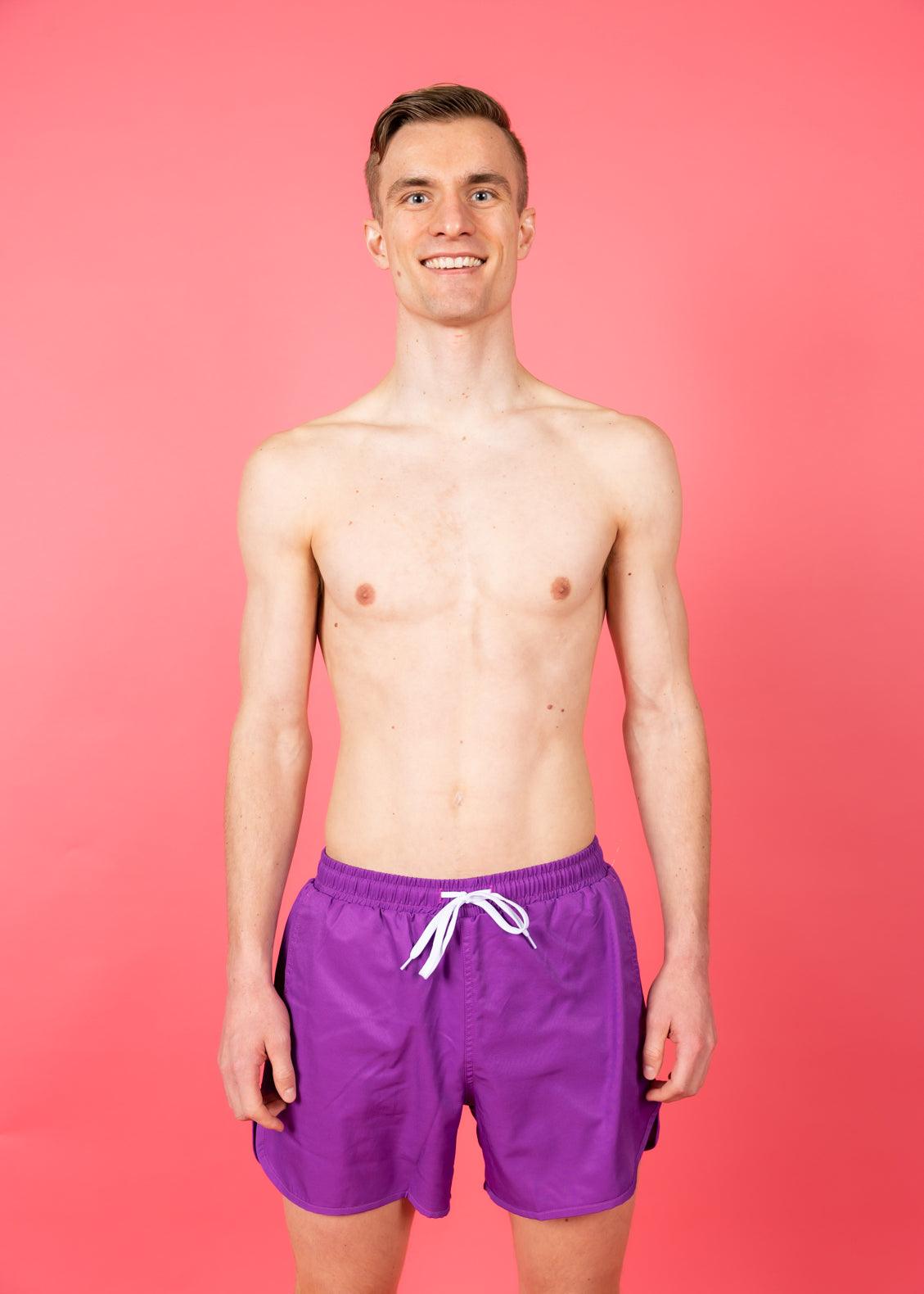 Men's Retro Shorties | Purple - Kortni Jeane