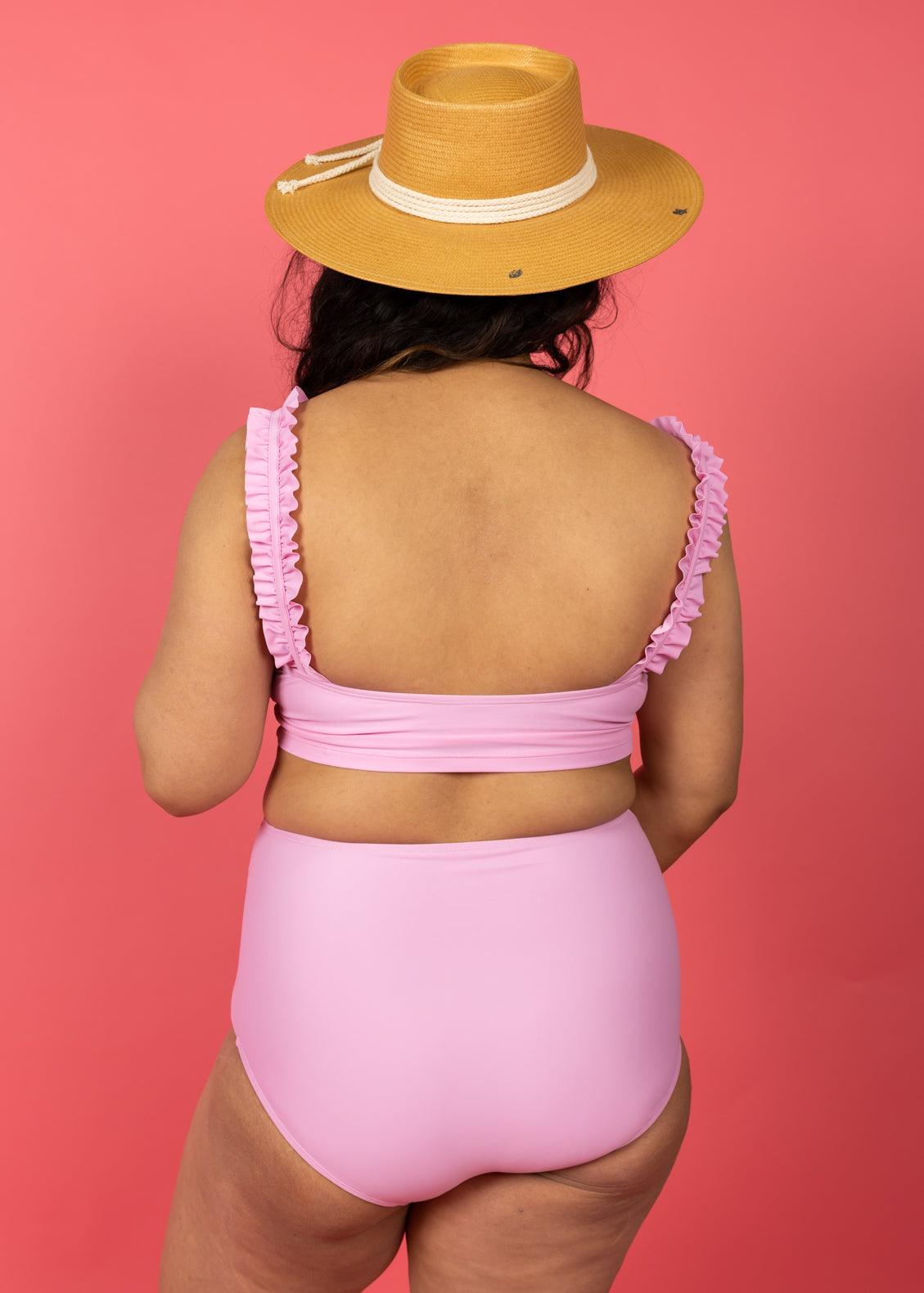 High-Waisted Swimsuit Bottom - Maternity - Ultimate Pink