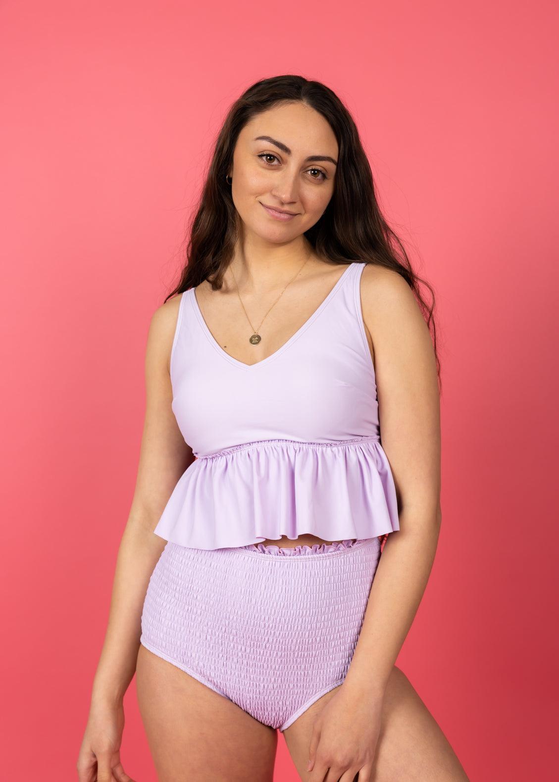 V-Neck Top | Bright Lilac - Kortni Jeane