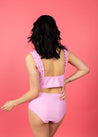 High-Waisted Swimsuit Bottom - Ultimate Pink