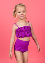 Mini High-Waisted Bottoms | Ribbed Purple - Kortni Jeane